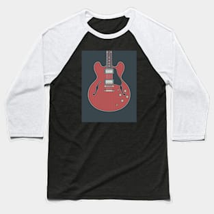 Cherry 335 Hollow Body Guitar Baseball T-Shirt